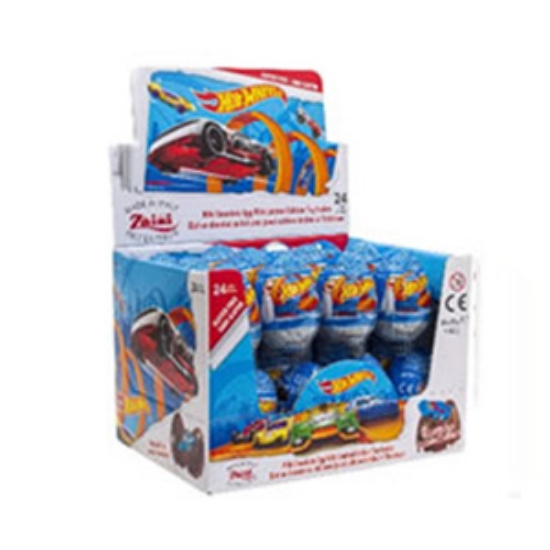 Picture of Zaini Surprise Choc Eggs Hot Wheels GF x24